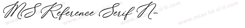 MS Reference Serif N字体转换
